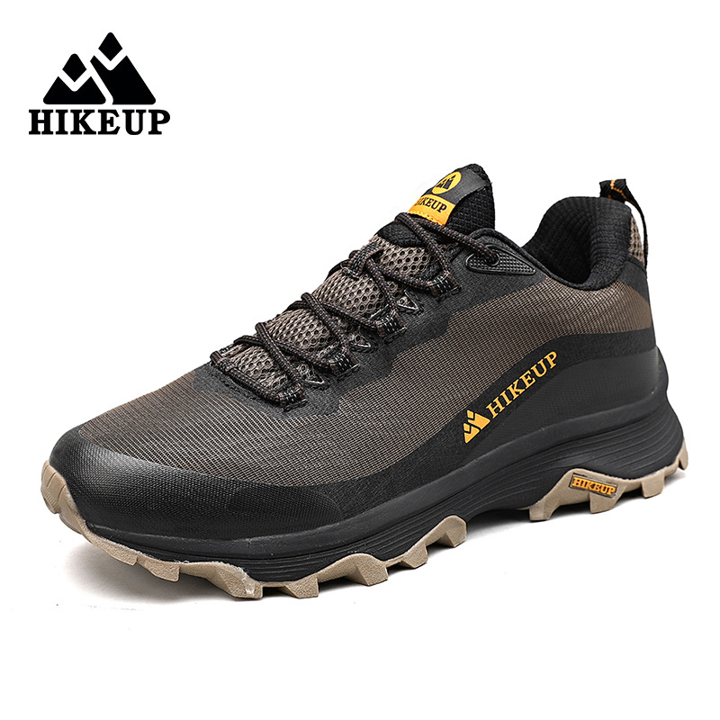 Trail Mix - Hikeup รองเท้าวิ่งกลางแจ้งผู้ชายผู้หญิง, กันลื่นรองเท้าเดินป่าตั้งแคมป์กีฬาเส้นทางความปลอดภัยของผู้ชายรองเท้าเดินป่า Comfort รองเท้าผ้าใบ