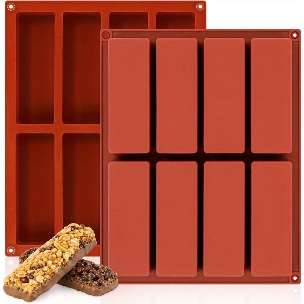 Protein Bar - แม่พิมพ์บาร์กราโนล่าซิลิโคน 8 ช่อง 1 ชิ้น -
