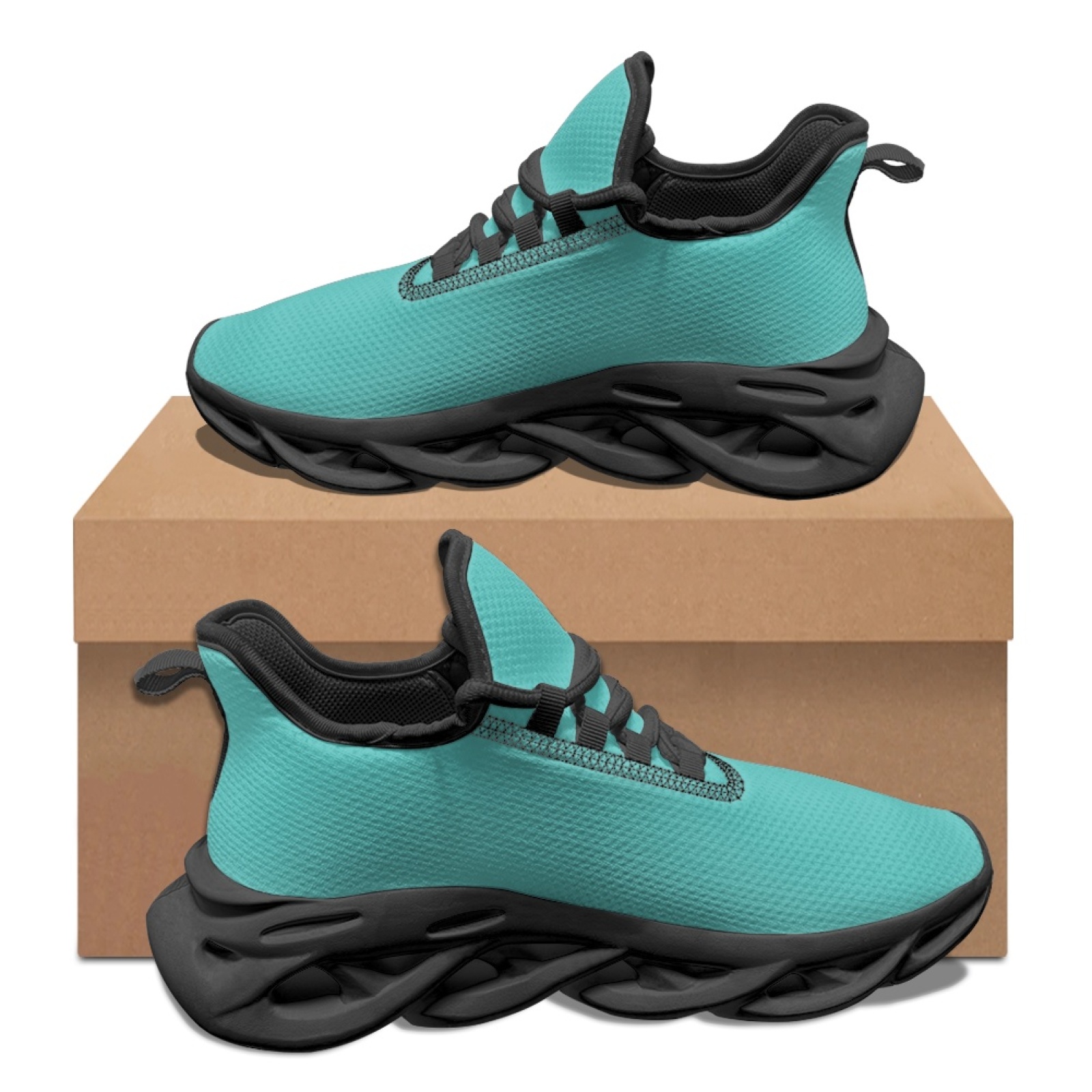 Trail Mix - รองเท้าวิ่งเทรลสำหรับผู้ชาย PENSTROLL สีเขียวอมฟ้า ระบายอากาศได้ดี รองเท้าวิ่งแข่งสำหรับผู้ชาย วัสดุตาข่ายและ