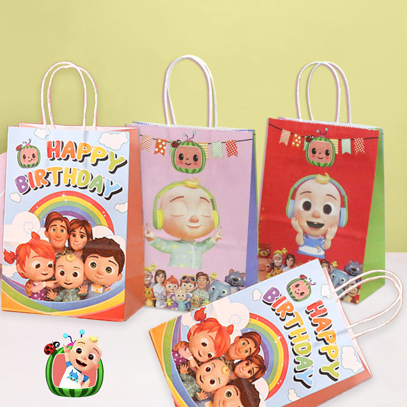 Cookies Pack - ชุดถุงของขวัญงานปาร์ตี้โคโคเมลอนส์ น่ารัก การ์ตูน เด็กชาย เด็กหญิง อุปกรณ์งานวันเกิด