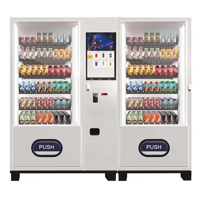 Food Snacks Drinks - ตู้จำหน่ายเครื่องดื่มเย็นอัตโนมัติ เครื่องจ่ายขนมและอาหารอัจฉริยะ อุปกรณ์ค้าปลีกเชิงพาณิชย์ ตู้คีออส