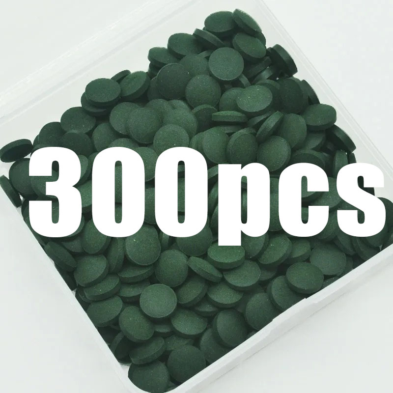Seaweed Snack - เม็ดสาหร่ายสไปรูลิน่าบริสุทธิ์สูง 50-300 ชิ้น สาหร่ายเกลียวเสริมสารอาหาร อาหารสัตว์เลี้ยงยอดนิยม อาหารปลา