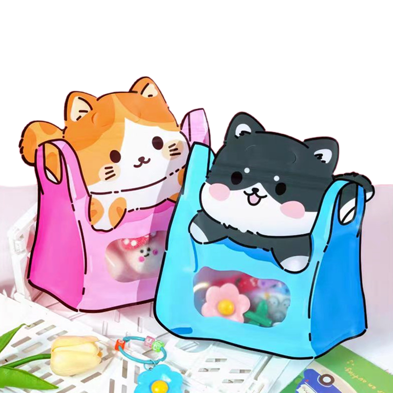 Chocolate Snack - การ์ตูน Self-Sealing ถุงขนม Frosted Window ช็อกโกแลตบิสกิต