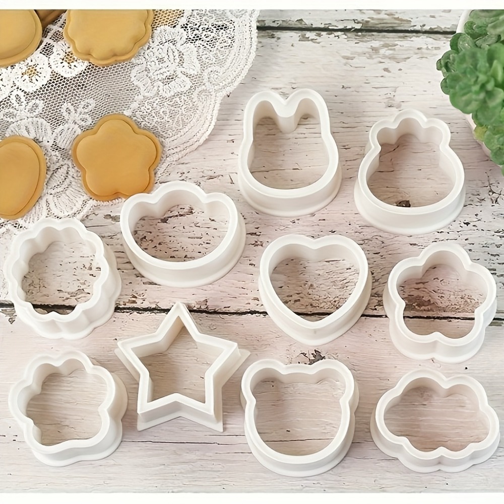 Cookies Pack - ชุดตัดคุกกี้ 10 ชิ้น รูปสัตว์ ดาว หัวใจ