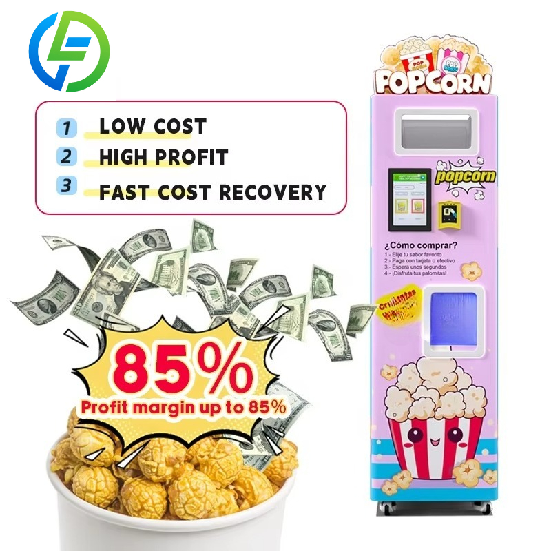 Popcorn - เครื่องทำป๊อปคอร์นอัจฉริยะสำหรับโรงงานพร้อมระบบจัดการอัตโนมัติและเครื่องจำหน่ายป๊อปคอร์นแบบอัตโนมัติ รองรับวิธีการชำระเงินหลากหลายรูปแบบ