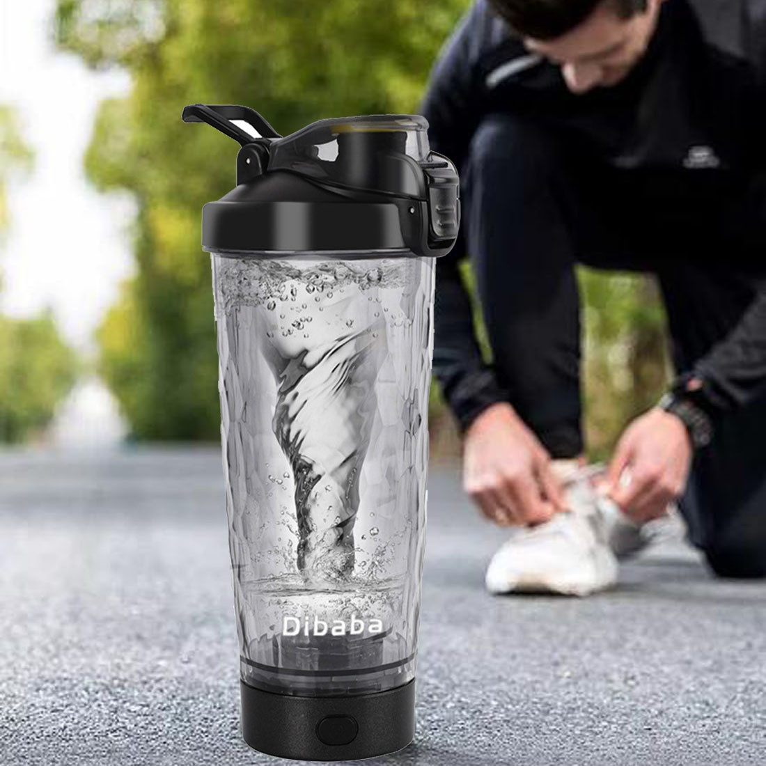 Protein Bar - 700ml ไฟฟ้าโปรตีนผงผสมถ้วยอัตโนมัติ Shaker ขวดผสมเขย่าขวดนมกาแฟเครื่องปั่นกาต้มน้ํา fro GYM