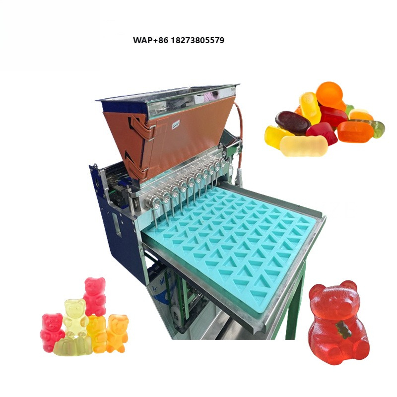 Gummy Candy - เครื่องทำอาหารอัตโนมัติแบบตั้งโต๊ะ สำหรับทำเยลลี่หยดและกัมมี่ 3 มิติ เครื่องทำขนมหวานนิ่มรูปหมี
