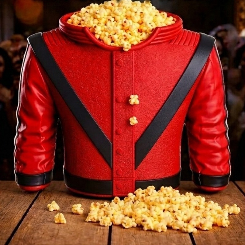 Popcorn - ถังป๊อปคอร์นลายไมเคิล แจ็คสัน ซีรีส์นักร้องเพลงป๊อปร็อก ไอดอลสุดฮอต ถังป๊อปคอร์นพิมพ์ 3