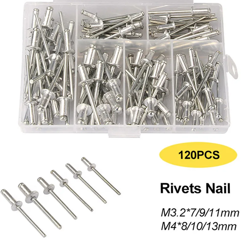 120 ชิ้น Rivets/Heavy Duty Riv - Nuts Mix บทวิจารณ์และราคา