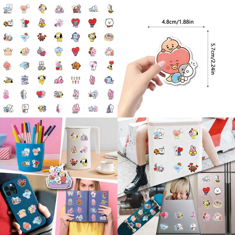 สติกเกอร์ BT 2 1 Chimmy Cooky  - Cookies Pack บทวิจารณ์และราคา