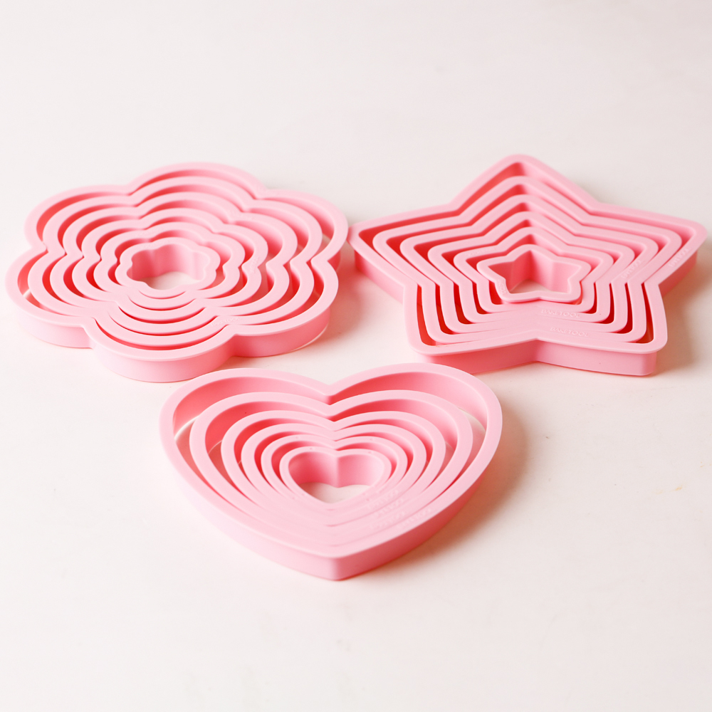 1 ชุด/3 ชุดหัวใจสีชมพู Star ดอ - Cookies Pack บทวิจารณ์และราคา