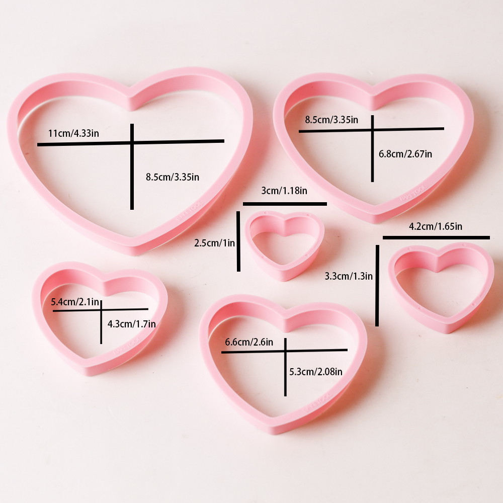 1 ชุด/3 ชุดหัวใจสีชมพู Star ดอ - Cookies Pack บทวิจารณ์และราคา