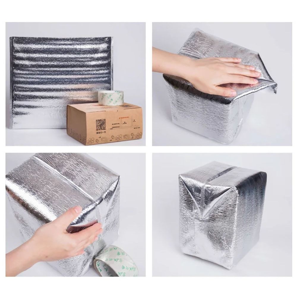 กระเป๋าเก็บความเย็นอลูมิเนียมฟ - Food Snacks Delivery บทวิจารณ์และราคา