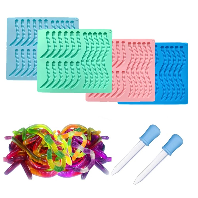แม่พิมพ์ซิลิโคนรูปหนอนยาง ดีไซ - Gummy Candy บทวิจารณ์และราคา