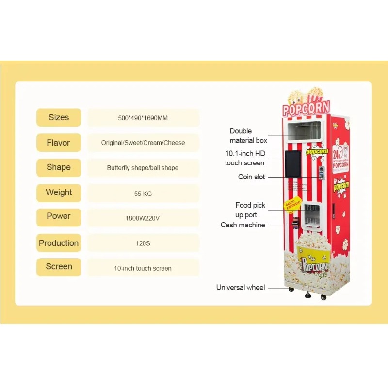 เครื่องทำป๊อปคอร์นอัตโนมัติแบบ - Popcorn บทวิจารณ์และราคา