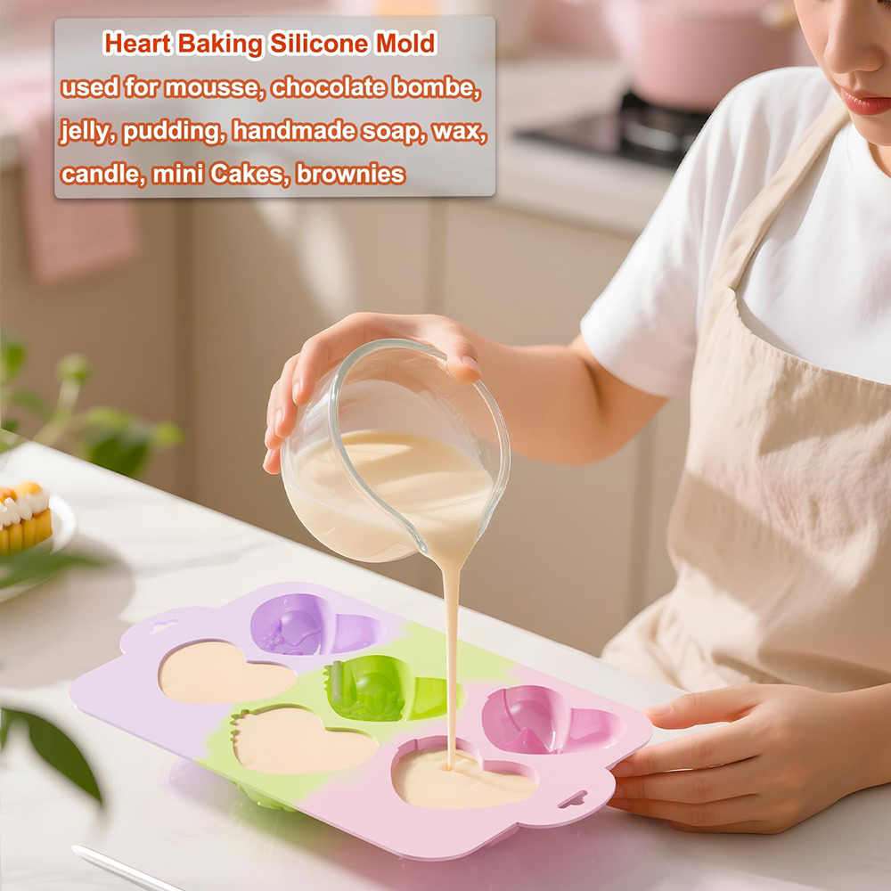 แม่พิมพ์ซิลิโคนรูปหัวใจ สำหรับ - Gummy Candy บทวิจารณ์และราคา