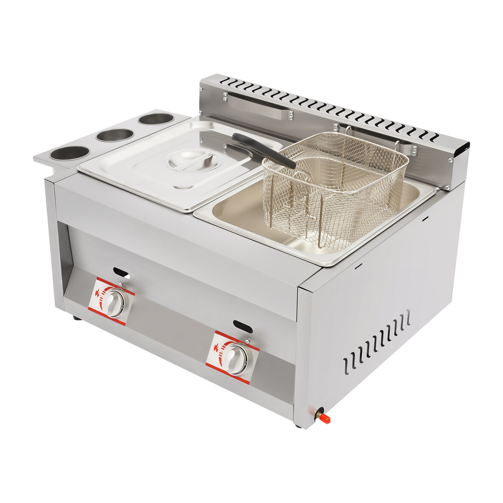 เครื่องทอดแบบใช้แก๊ส LPG 2 ถัง - Food Snacks Catering บทวิจารณ์และราคา