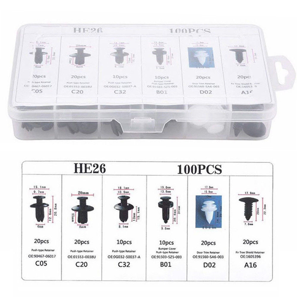 100pcs รถอุปกรณ์เสริมผสม Auto  - Trail Mix บทวิจารณ์และราคา
