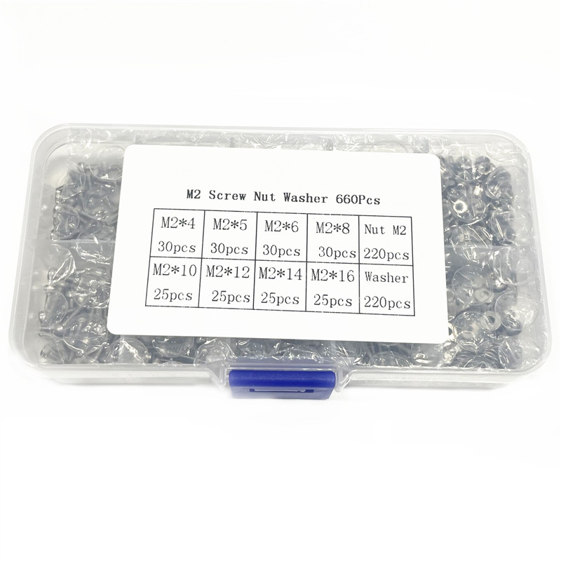 1 กล่อง/660 ชิ้น สกรูหัวหกเหลี - Nuts Mix บทวิจารณ์และราคา