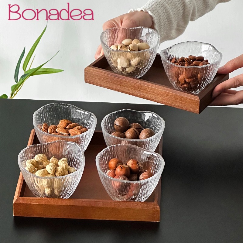 ชุดถาดแก้วใส แบ่งช่องใส่ถั่ว ถ - Dried Fruit บทวิจารณ์และราคา