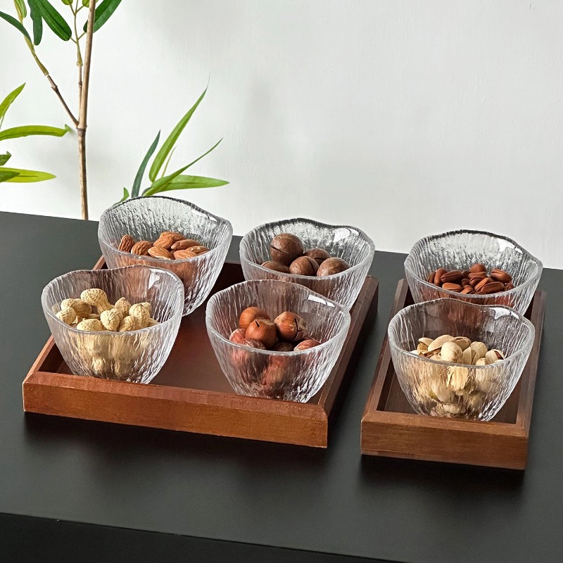 ชุดถาดแก้วใส แบ่งช่องใส่ถั่ว ถ - Dried Fruit บทวิจารณ์และราคา