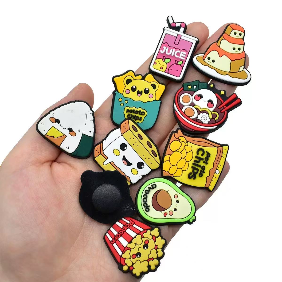 ชุดเครื่องประดับรองเท้าลายอาหา - Food Snacks Drinks บทวิจารณ์และราคา