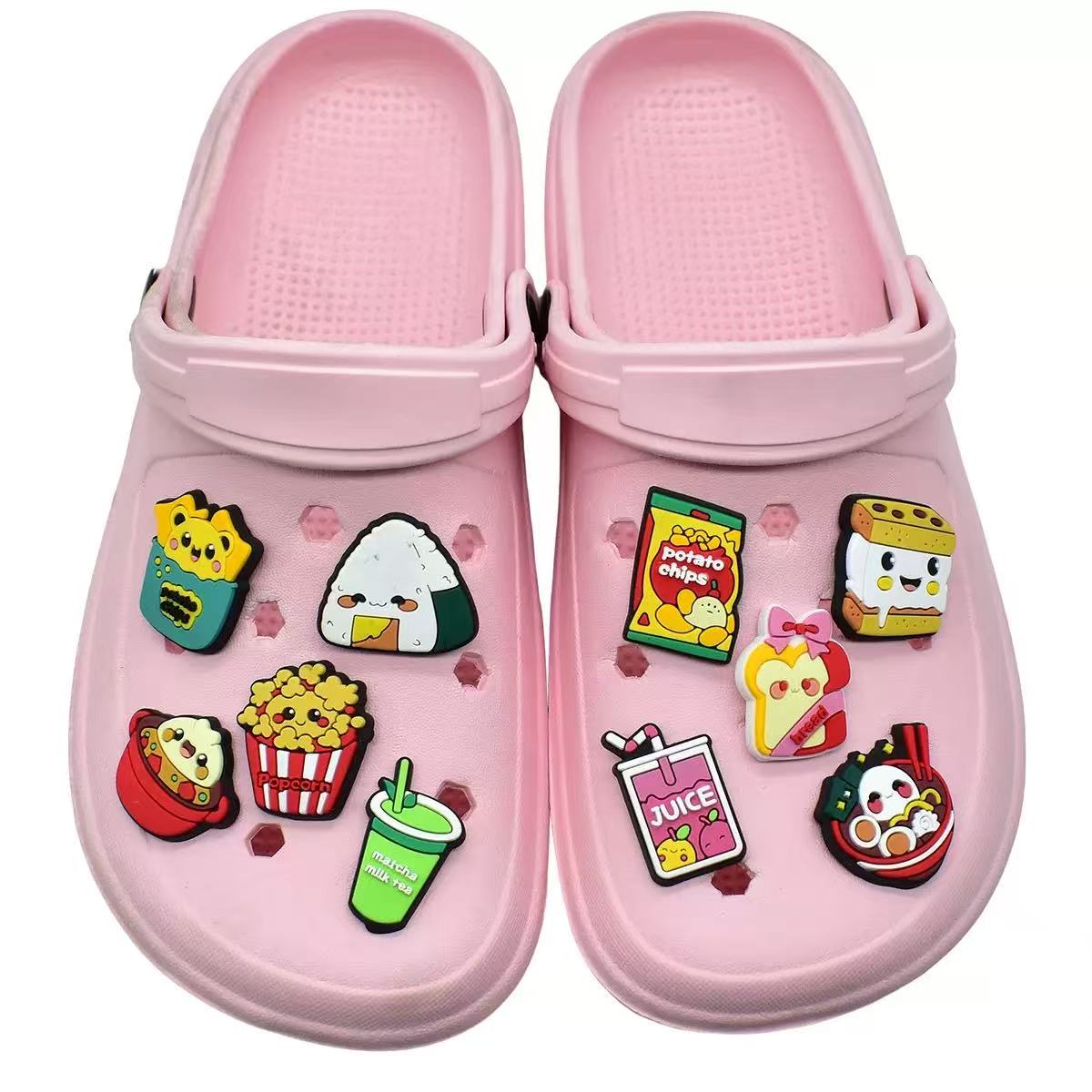 ชุดเครื่องประดับรองเท้าลายอาหา - Food Snacks Drinks บทวิจารณ์และราคา