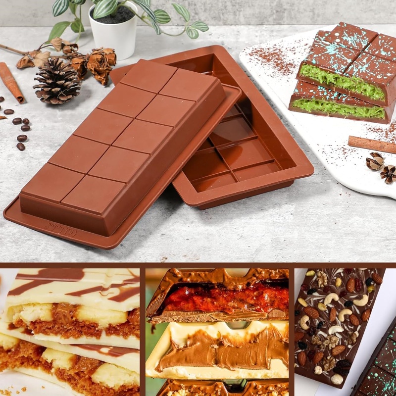 ช็อกโกแลตบาร์แม่พิมพ์ซิลิโคนบา - Chocolate Snack บทวิจารณ์และราคา