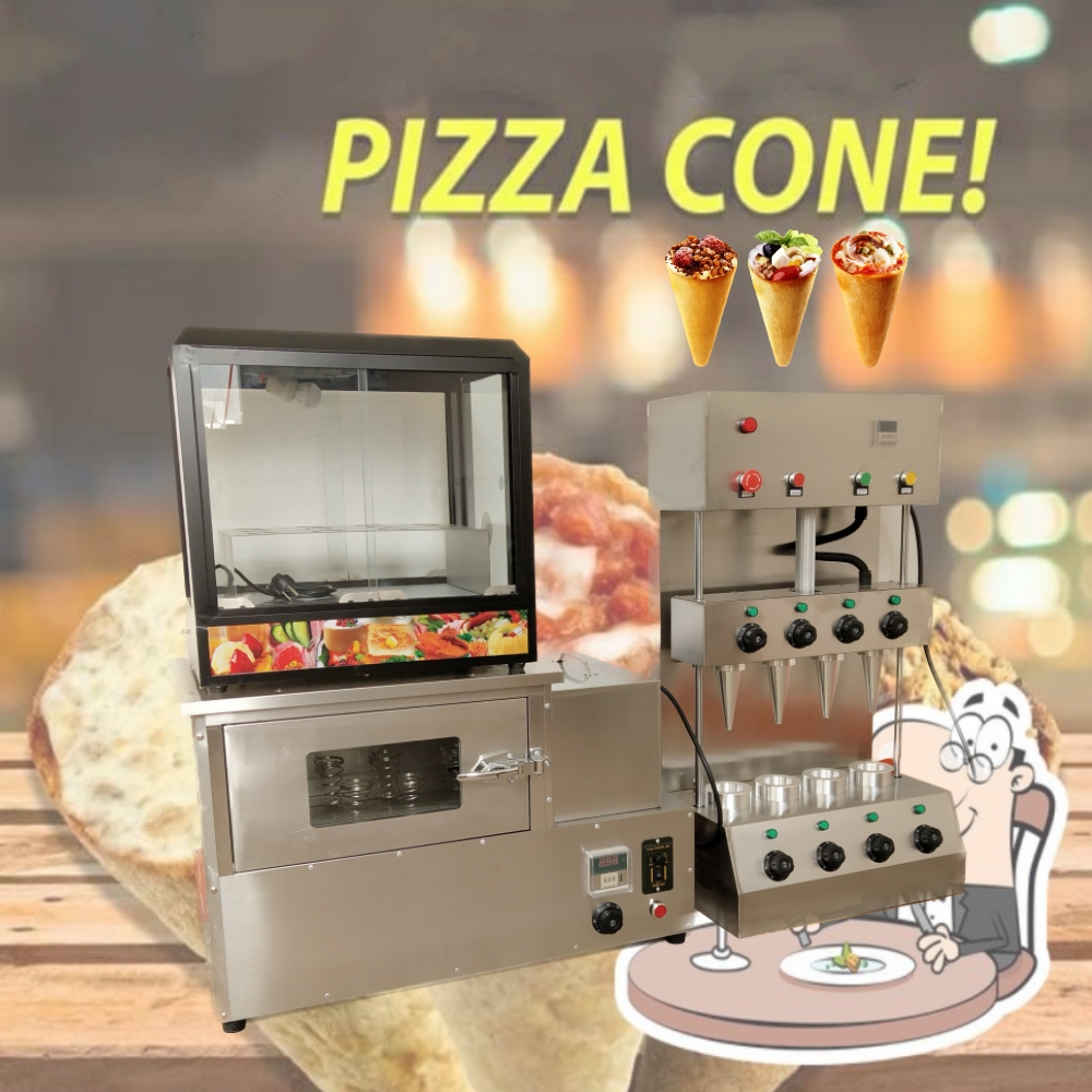 เครื่องทำพิซซ่าโคน 110V 220V ย - Healthy Snacks Food บทวิจารณ์และราคา