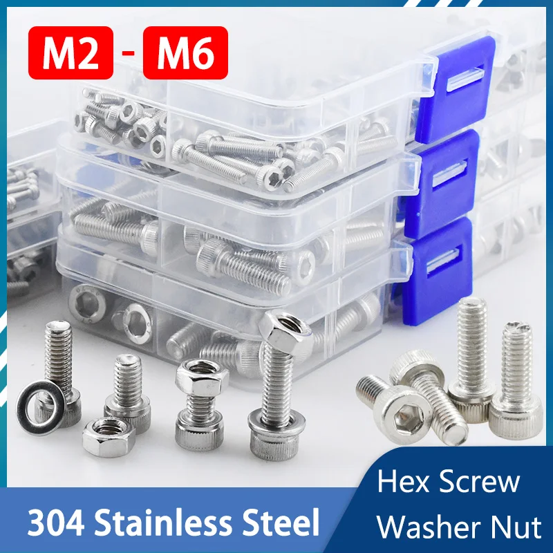 M2 M3 M4 M5 M6 304 สแตนเลสสตีล - Nuts Mix บทวิจารณ์และราคา