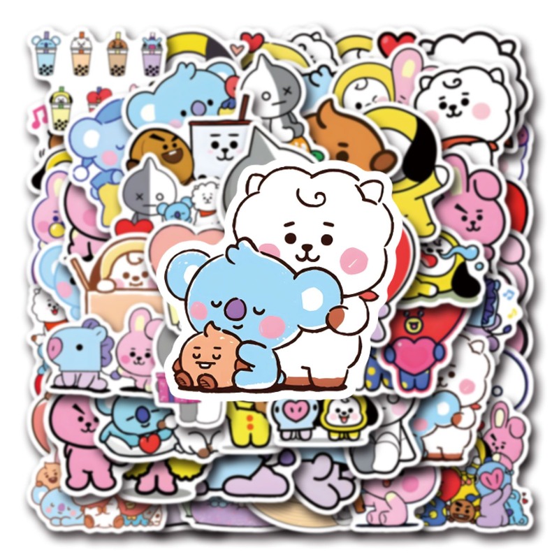 55/110 ชิ้น สติกเกอร์ BT21 ชิม - Cookies Pack บทวิจารณ์และราคา